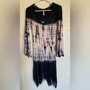 Tye Dye bell sleeved dress